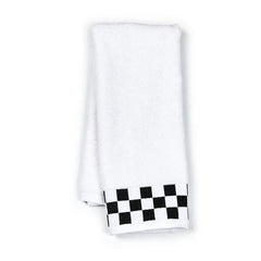 Hand Towel with Black Check Border