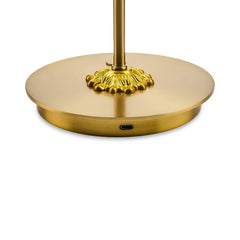 Courtly Check LED Rechargeable Dome Table Lamp