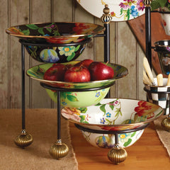 Wild Rose Mauve Serving Bowl