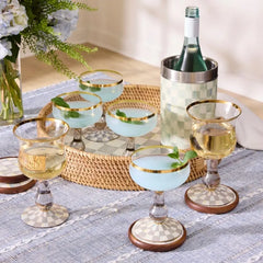 Sterling Check Wine Glass