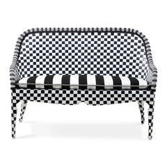 Gambit Check Outdoor Loveseat