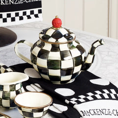 Sky Check 4 Cup Teapot