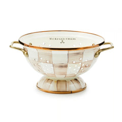 Emerald Check Large Colander