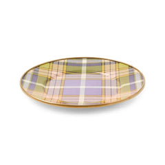 Tartan Violet Salad/Dessert Plate