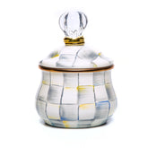 Sky Check Lidded Sugar Bowl