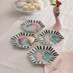 Patience Brewster Flamingo Dessert Plates, Set of 4