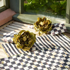 Mocha Check Printed Napkin