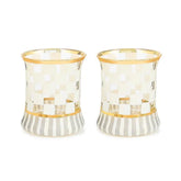 Carnival White Tumbler Glass, Set of 2