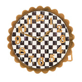Rosy Check Scalloped Desk Clock
