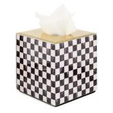 Courtly Check Glass Boutique Tissue Box Cover