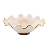 Courtly Check Medium Ceramic Fluted Serving Bowl