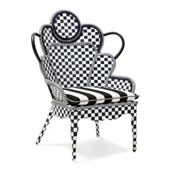 Gambit Check Outdoor Wing Chair