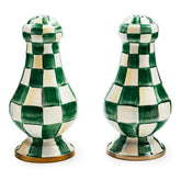 White Flower Market Large Salt & Pepper Shakers