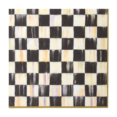 Rosy Check Dinner Paper Napkins