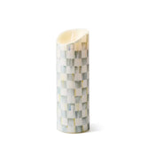 Sterling Check Flicker 9" Pillar Candle