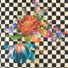 Violet Check Peel & Stick Wallpaper