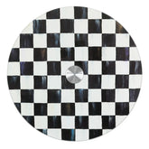 Rosy Check Glass Lazy Susan