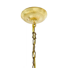 Courtly Check Flared Ceramic Pendant Lamp