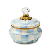 Royal Check Squashed Pot