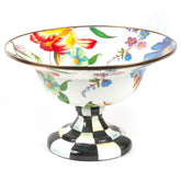 White Flower Market Small Compote