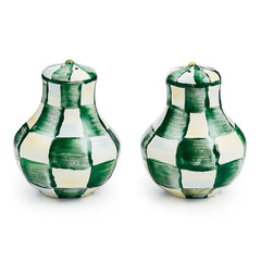 White Flower Market Large Salt & Pepper Shakers