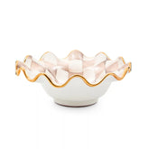Courtly Check Ceramic Fluted Breakfast Bowl