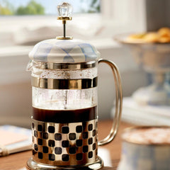 Emerald Check French Press