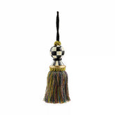 Violet Check Tassel