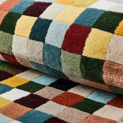 Multicolor Checkerboard 8' x 10' Rug