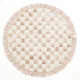 Violet Check Round Placemat
