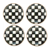 Courtly Check Appetizer Plates, Set of 4