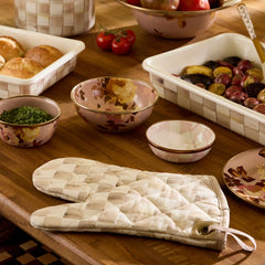 Mocha Check Oven Mitt