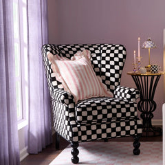 Rosy Check Reversible Scalloped Lumbar Throw Pillow