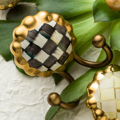 Violet Check Wall Hook