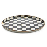Emerald Check Round Tray