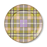 Tartan Violet Charger/Plate
