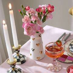Courtly Check Tall Heart Vase