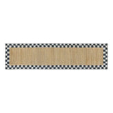 Naturals Check 2'6" x 10' Washable Runner