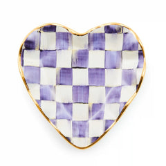 Courtly Check Fluted Heart Plate
