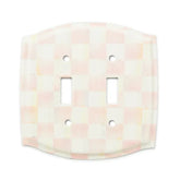 Rosy Check Double Toggle Switch Plate