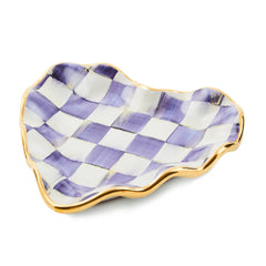Courtly Check Fluted Heart Plate