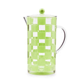 Green Check Acrylic Pitcher