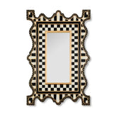Courtly Check & Stripe Small Wall Mirror