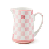 Pink Check Pitcher