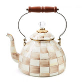 Emerald Check 3 Quart Tea Kettle