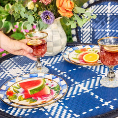 Royal Check Salad/Dessert Plate