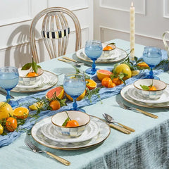 Sterling Check Dinner Plate