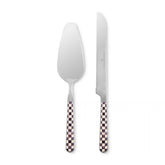Sterling Check Bistro Cake Serving Set