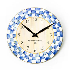 Sterling Check Wall Clock