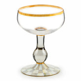Sterling Check Coupe Glass